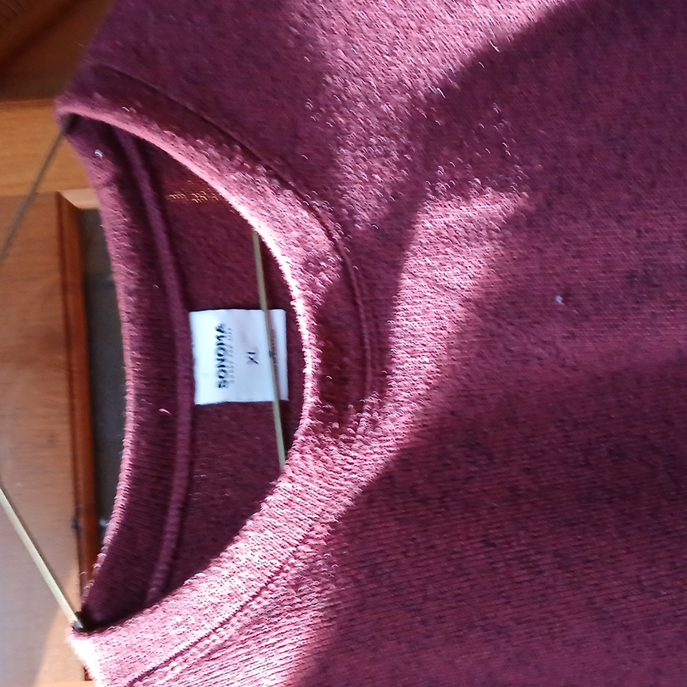 Sonoma Deep Red Knit Sweater